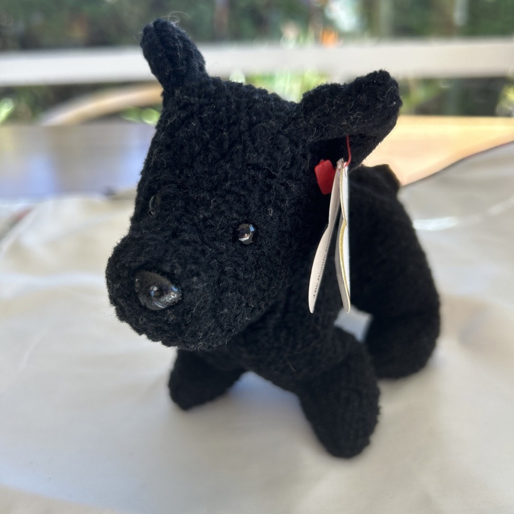 1996 TY Beanie Baby Scottie Black Dog Plush Stuffed Animal Mint W/tags